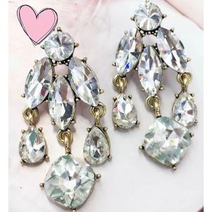 Crystal glamorous bridal earrings